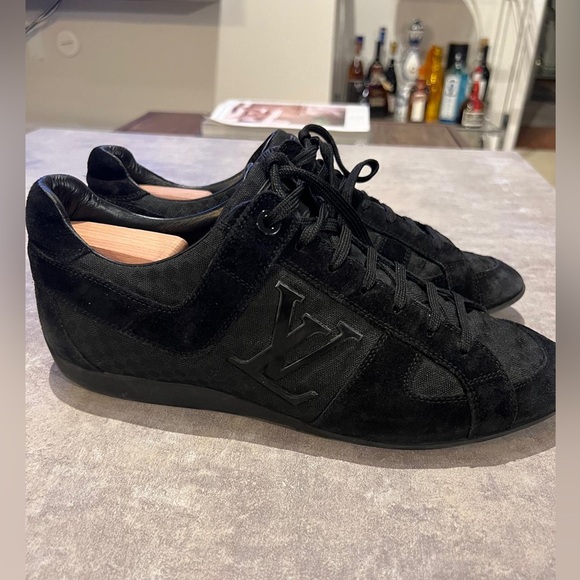 Louis Vuitton Men’s racing sneaker canvas and suede black size LV 6.5 - Picture 1 of 7